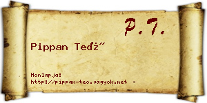 Pippan Teó névjegykártya